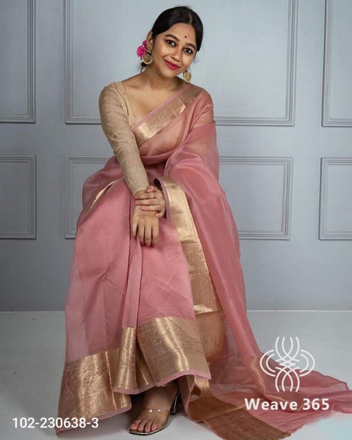 Soft Silk Designer Zari Work Banarasi Saree